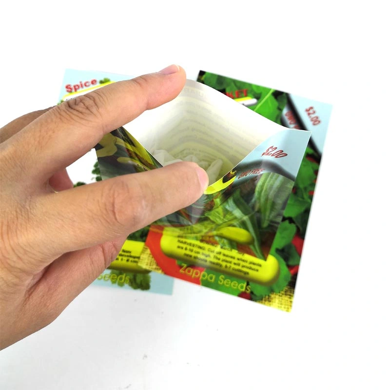 Agriculture Paper Packaging Custom Empty Tomato Seed Packet 3 Side Seal Small Coated Paper Plant Seed Packaging Bags 200g 250g