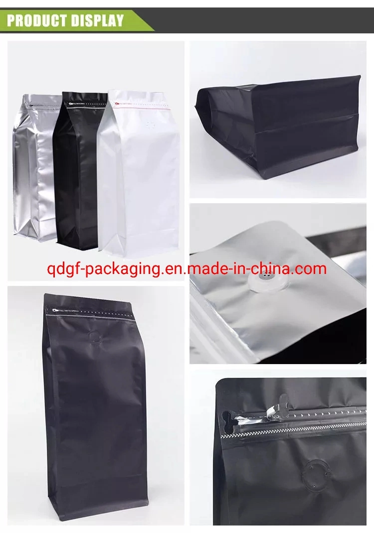 Custom Compostable Recyclable Zipper Lock Small and Medium Size Biodegradable Flat Coffee Tea Food Plastic Bags