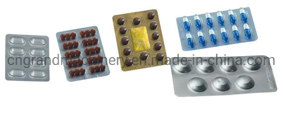 Dpp-80 Full-Automatic Aluminum Foil Blister Pack Butter Liquid Perfume Blister Packing Machine