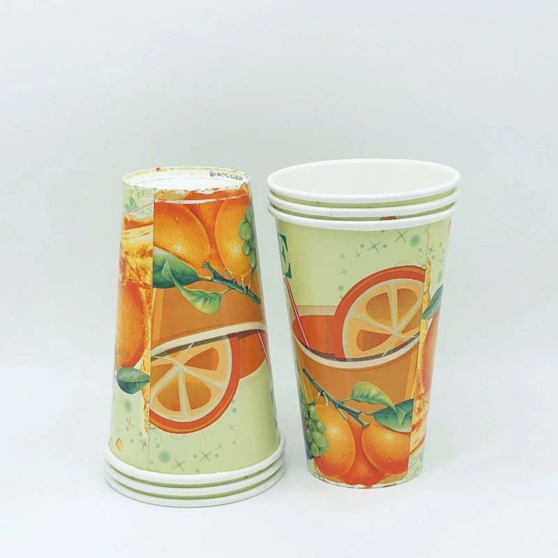 Take out Cold Paper Cups for Iced Cold Drink Coffee Tea Juice Disposable and Crack Resistant