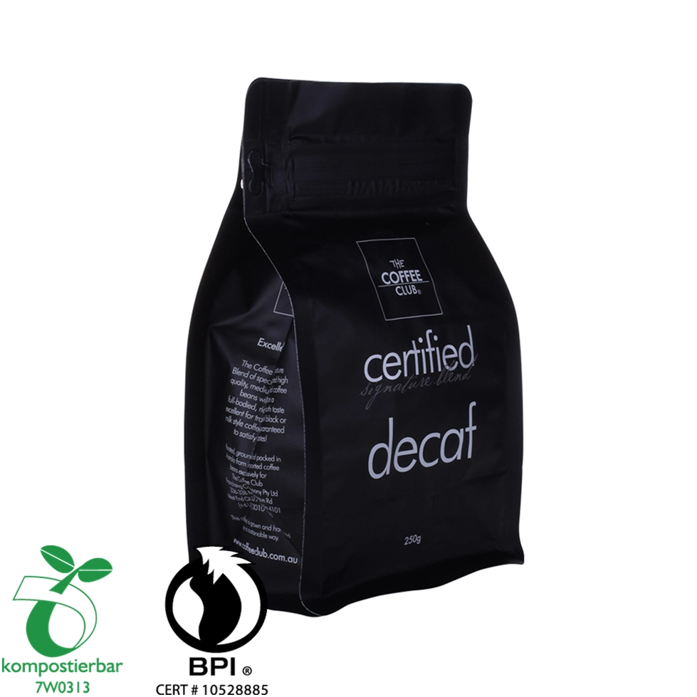 250g Printed Recyclable Plastics Coffee Bag with Zipper