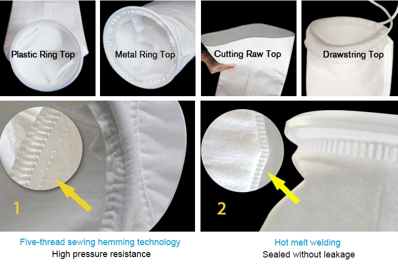 Custom Industrial Filter Socks Monofilament Nylon PE PP PTFE Swimming Pool Water Filtration Liquid Filter Bag