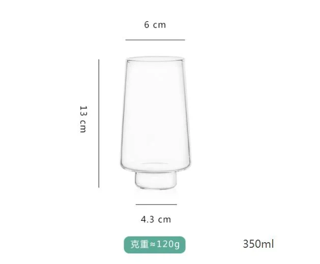 Recycled Drinking Glass Tea Cups Coffee Afternoon Tea Simple Design Glass Mug