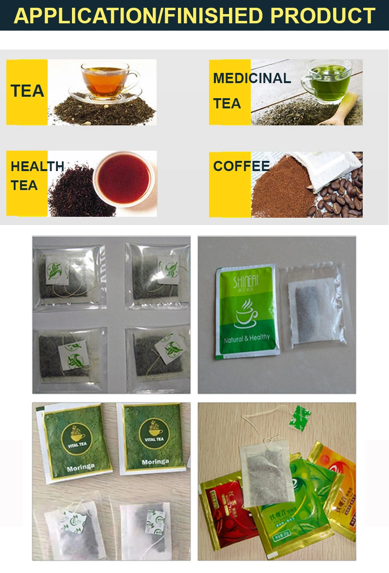 Automatic Small Tea Bag Filter Paper Tea Powder Sachet Pouch Packing Machine with Thread Tag