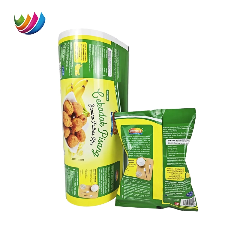 Manufacturer Custom Logo Plastic Aluminum Foil Roll Film Snack Packaging