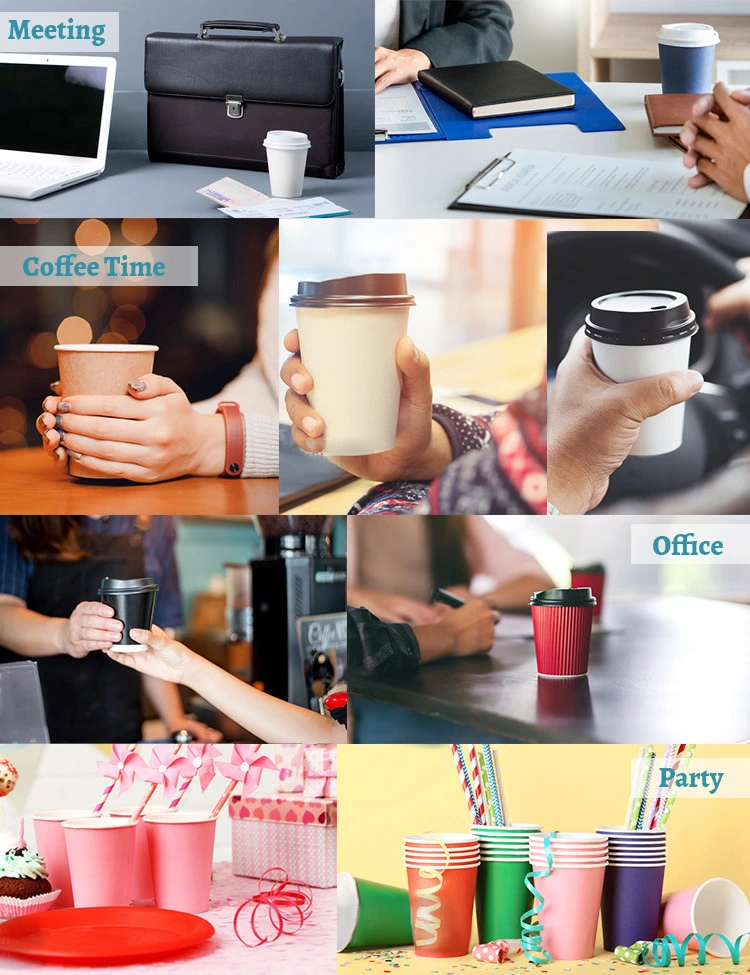 Take out Cold Paper Cups for Iced Cold Drink Coffee Tea Juice Disposable and Crack Resistant