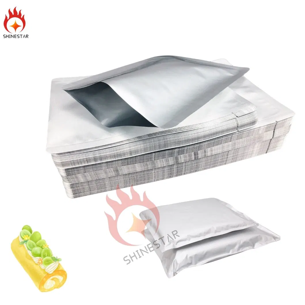 Heat Sealable Food Storage Mylar Aluminum Foil Bags Plastic Packaging Bag for Coffee Beans, Tea, Grains