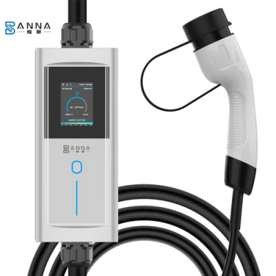 3.5kw-22kw Portable OEM Level 2 Type 2 6-32A 32AMP 3phase Charger Evse EV AC Charge Touch Screen