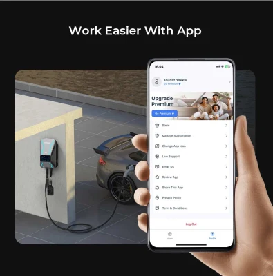 New Design EV Car Charger with Dlb Wall Box EV Charger Wallbox 11kw Typ 2 Home Use EV Fast Charging Station Wall-Mounted