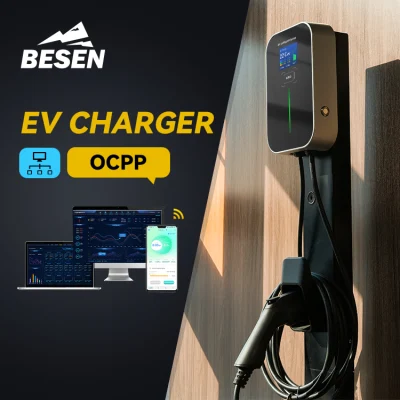 Factory Ocpp 1.6j Wallbox RFID Card 22kw EV Wall Charger Electric Car Charging Station