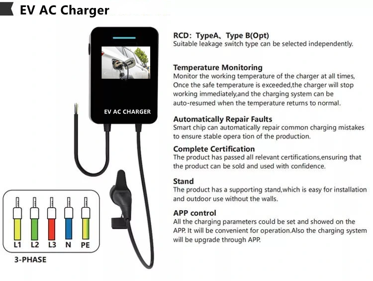 22kw Commercial AC Public EV Charger