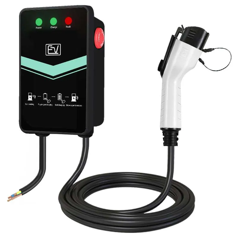 AC 240V Us Type 1 Wallbox EV Car Charger Electric Vehicle Charging Station 7.6kw 32A