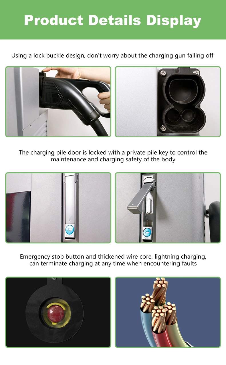 The Popular DC Fast EV Commercial Charger Station New Energy Vehicle Charging Pile / RFID/4G/LAN/WiFi/Ocpp