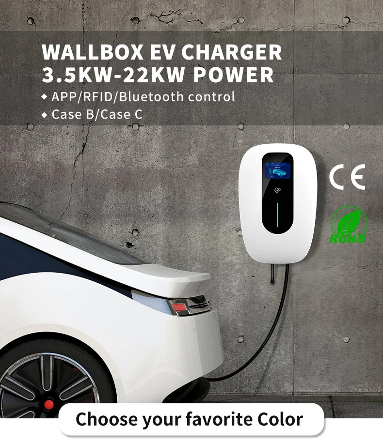 China OEM WiFi 4G Ocpp 1.6j Three Phase EV Charger 22kw Wall-Mounted AC 380V 32A Type 2 EV Charging Station