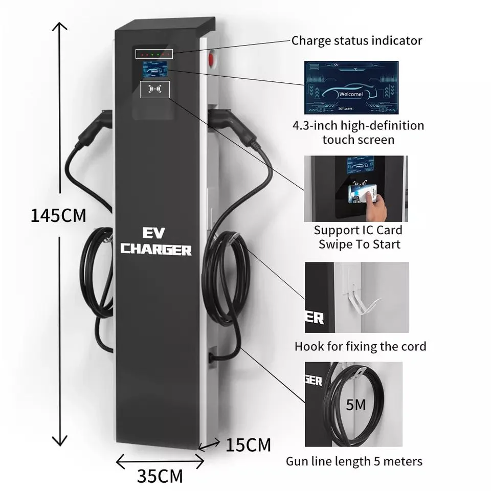 Commercial Use 44kw EV Charger Pedestal