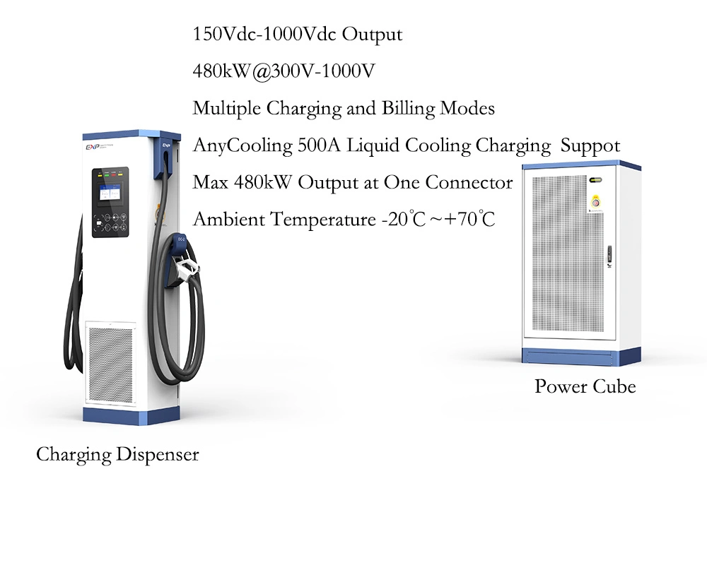 OEM Manufacturer Split Type High Power 480kw EV Charging Station Evse