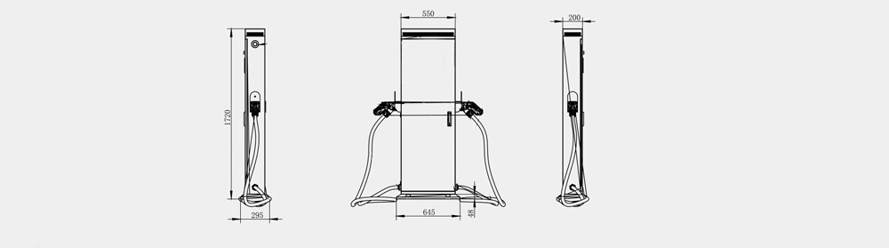 Floor Type DC EV Charging Pile 30/40kw Electric Vehicle Charging Station OEM/ODM