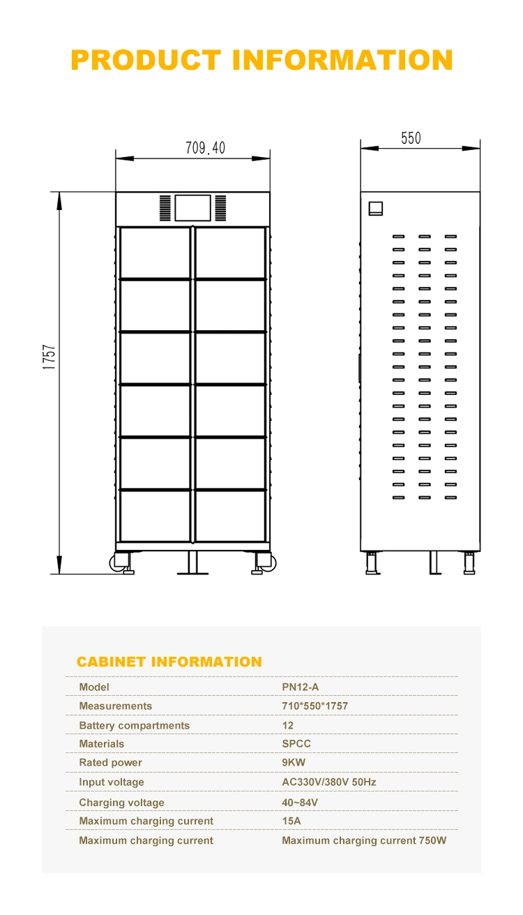 Tycorun Manufacturer Direct Selling Outdoor Lithium Battery Charging Swapping Cabinet EV Bike Battery Swapping Station