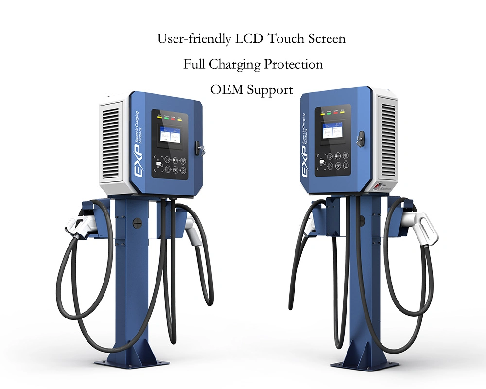 Hot Sale Car Battery Charger Stand Column 30kw DC EV Charging Station Manufacturer