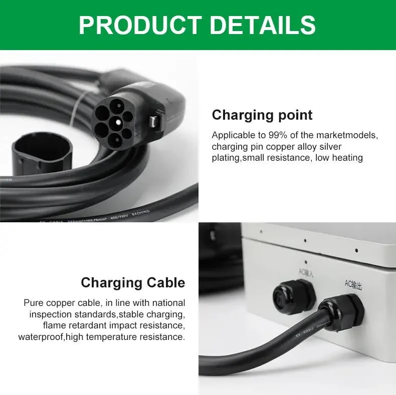 New Products 32A Wall-Mounted EV Charger Cable Box Charging Station Custom Brand