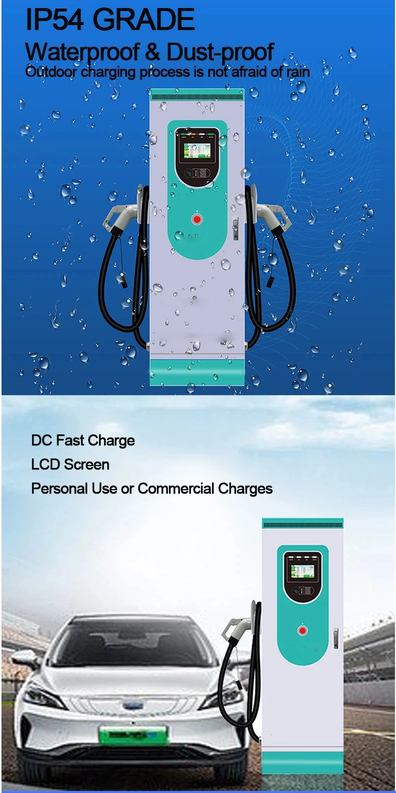 Manufacturer 60kw 80kw 100kw 120kw 160kw 200kw DC Fast EV Charger EV Charging Station