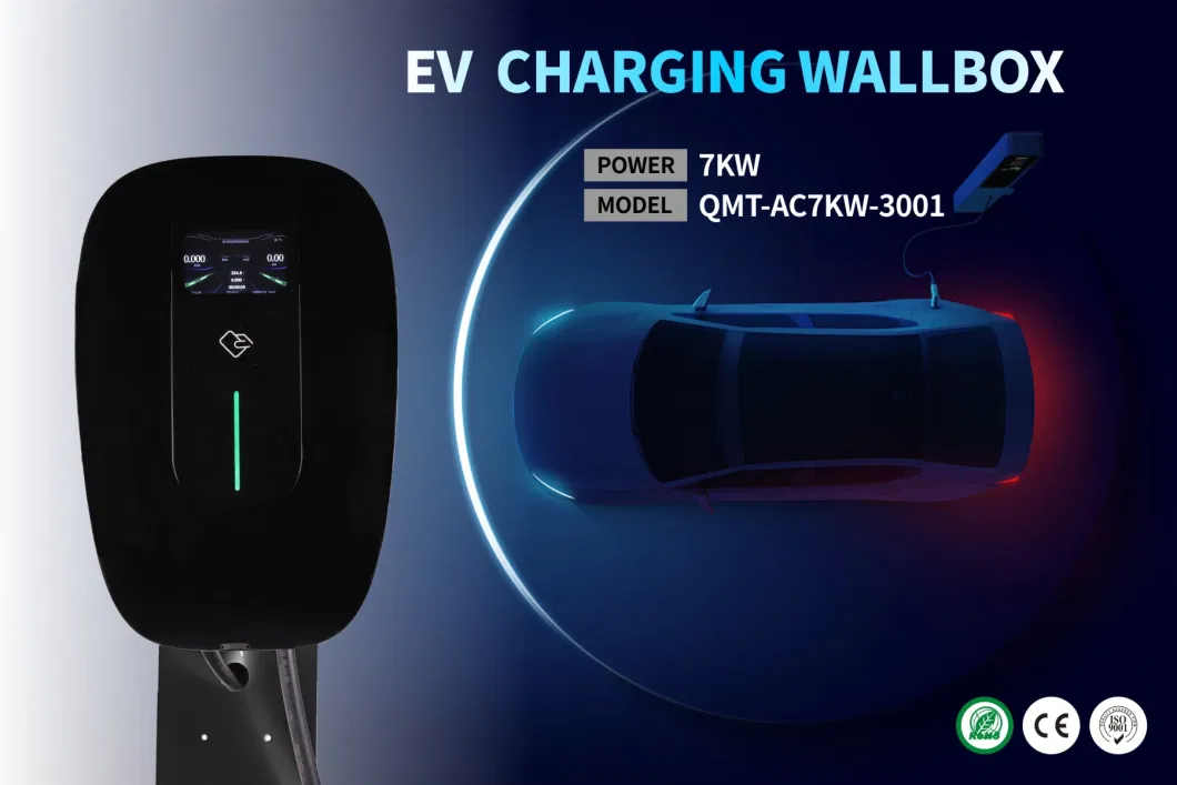 Occp 1.6 Wall Box EV Charger IP54 32A EV Charger Station Type 2 7kw 11kw 22kw Wallbox EV Charger Single or Three Phase Electric Car Charger