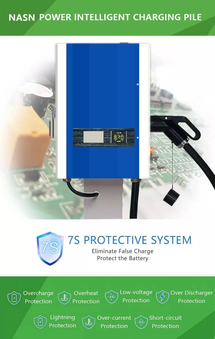 22kw Pedstal AC Charger EV Charger with Type 1 Type 2 Plugs