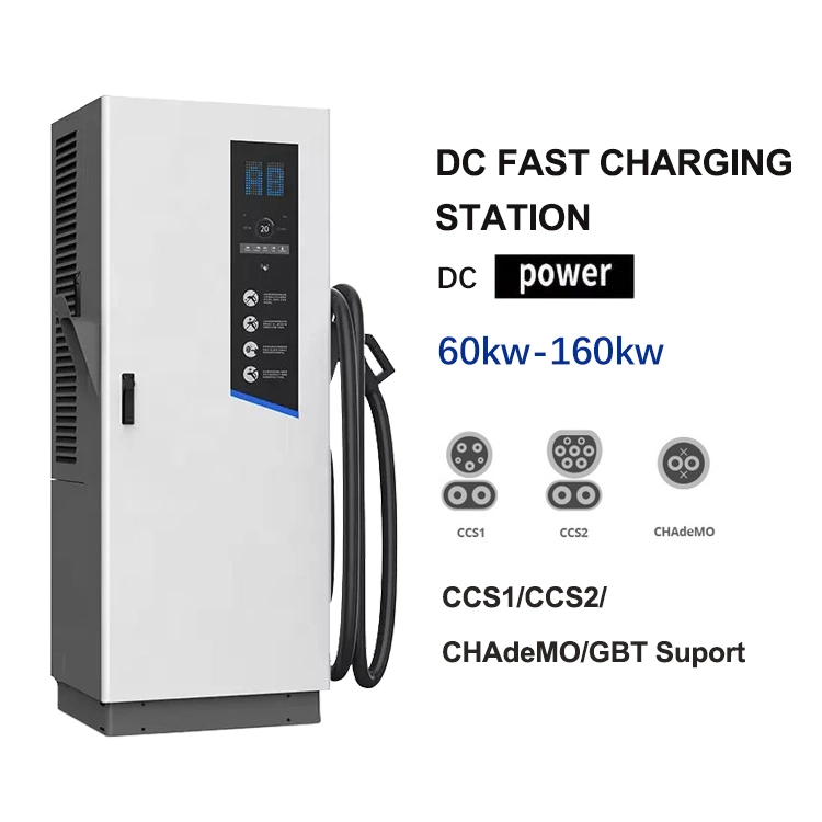 China Manufacturer Ocpp Touch Screen 60kw 80kw 100kw EV Charger Chademo Commercial Car Charger DC Fast EV Charging Station