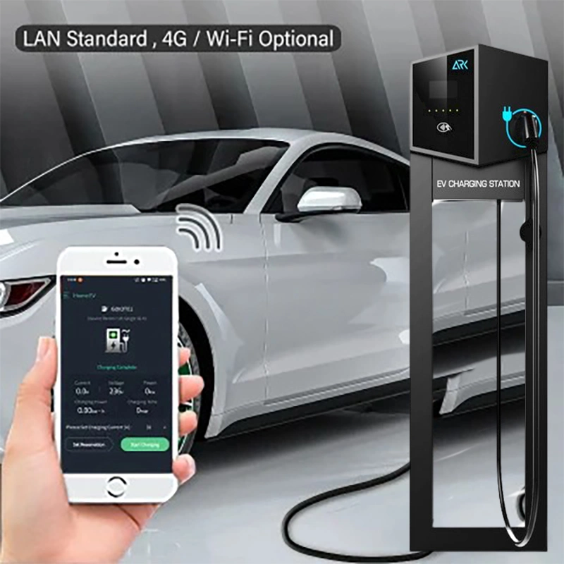 OEM ODM 22kw with Type2 RFID Card EV AC Charging Station