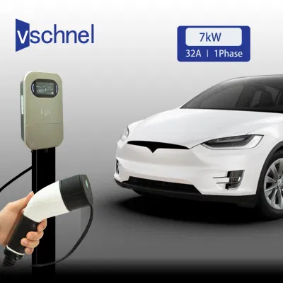  Cargador EV tipo 2 7kw de la estación de carga de vehículos eléctricos chinos