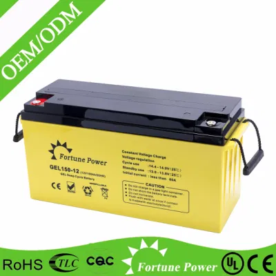  Directa de Fábrica de 12V150AH AGM de células solares de plomo ácido 12V150AH de ciclo profundo