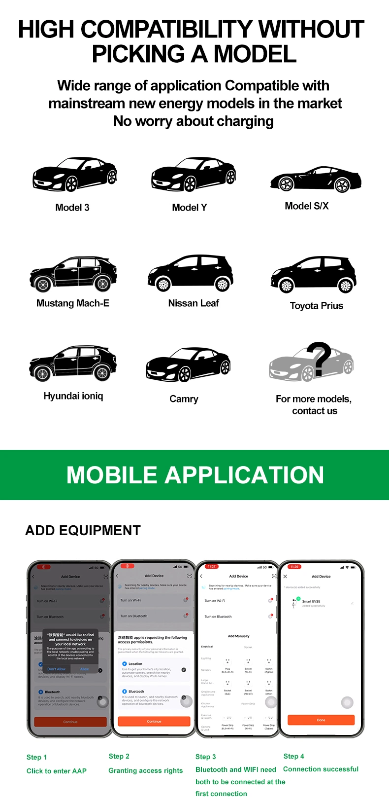 Factory Wholesale 11kw/22kw GB/T Type2 Electric Vehicle Charger Level 2 EV Charger Enclosure Box Evse Model 2 EV Charging Pile