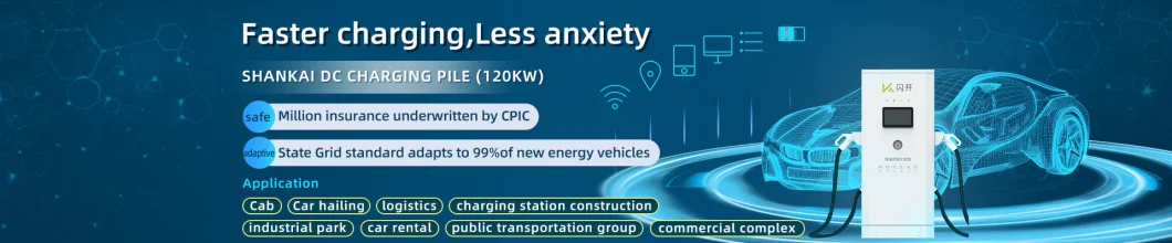 Manufacturer Supply Fast Charging Station 120kw DC EV Charger Station for Commercial Use