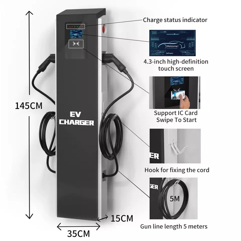AC Pedestal EV Charger 22kw for Electric Vehicle