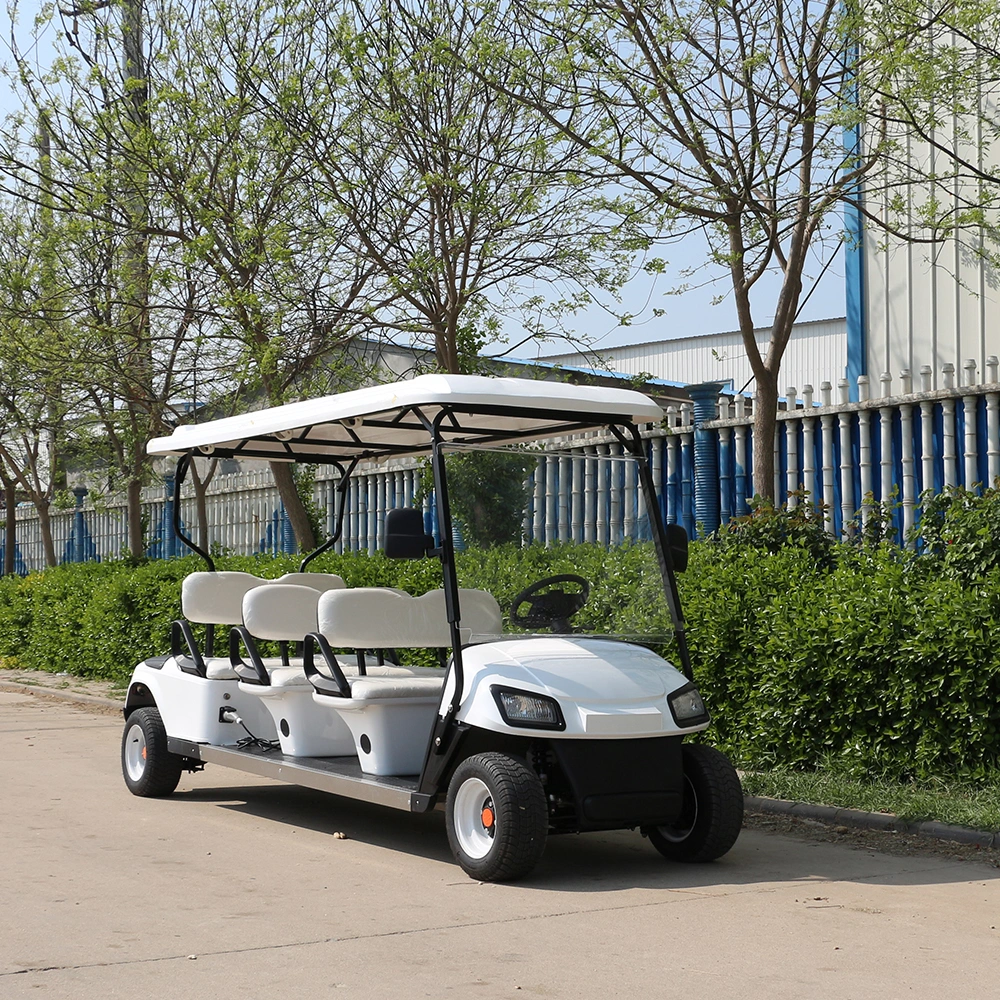 China Top Manufacturer 3 Rows 6 Seat Electric Golf Buggy