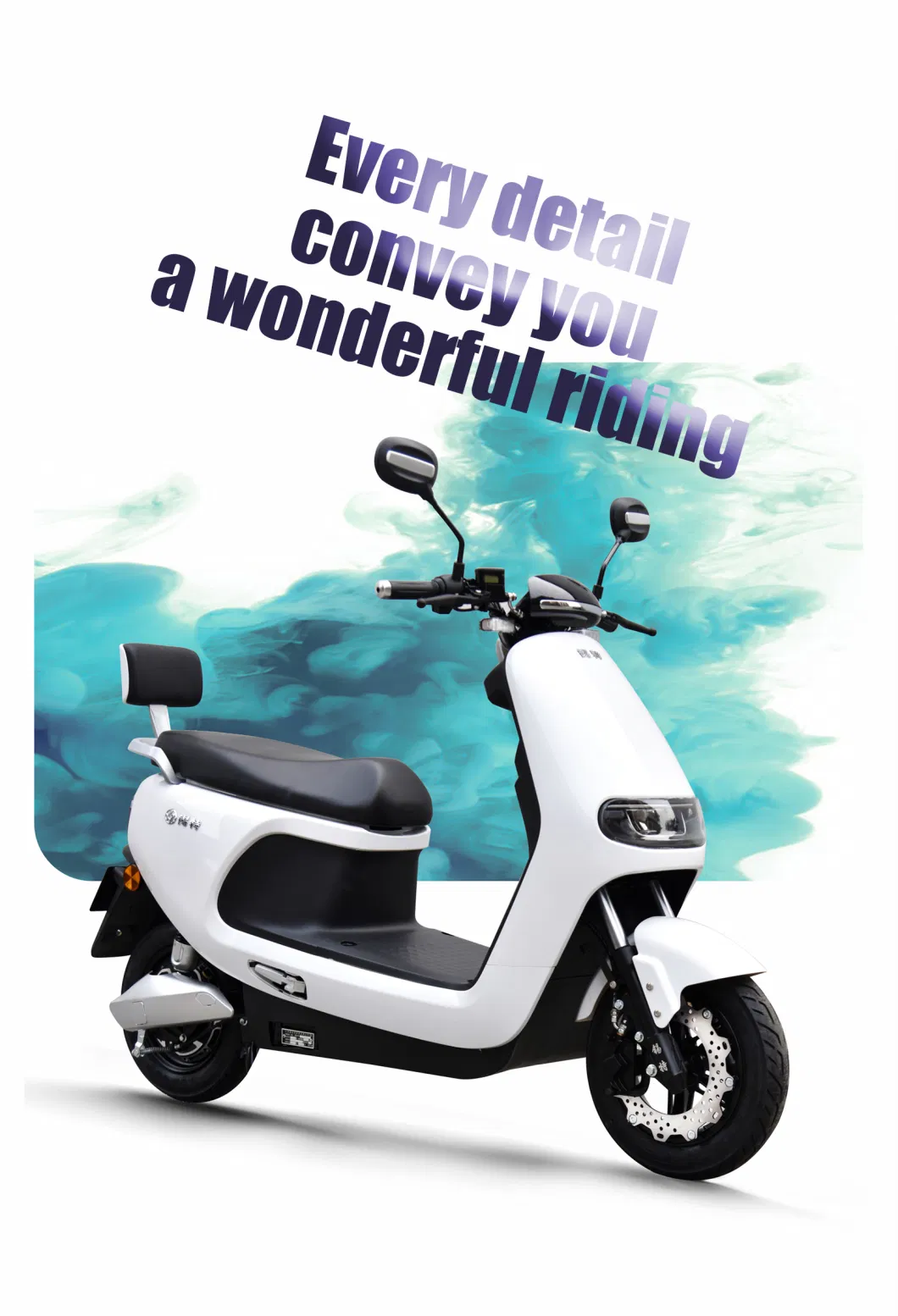 Top Scooter Front and Rear Disc Brake with Wholesale Price 6-8h Charging Time Electric Motorcycle