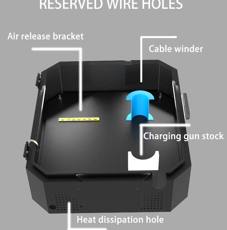 EV Charger Station Aluminum Enclosure Black Powder Coating Aluminum Box for Tesla EV Charger