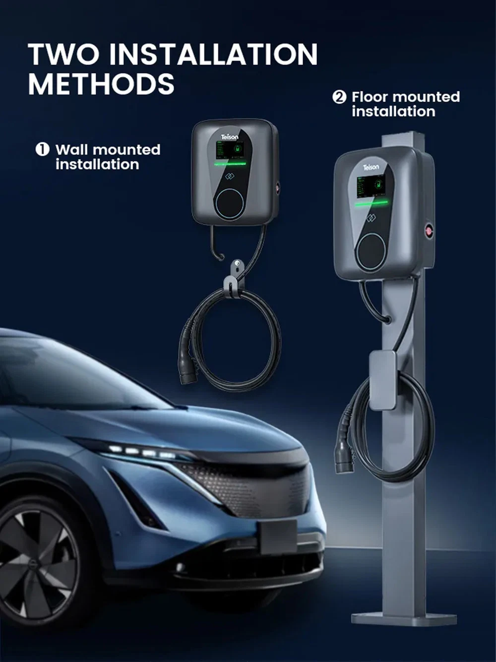 Chinese Supplier 11kw EV Fast Wallbox Charger 32A Smart Electric Charging Stations APP WiFi 4G