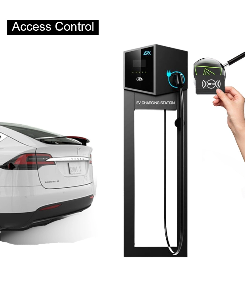 32A Electric Vehicle 22 Kw Power Manage Level 2 Car Charge Station Pile