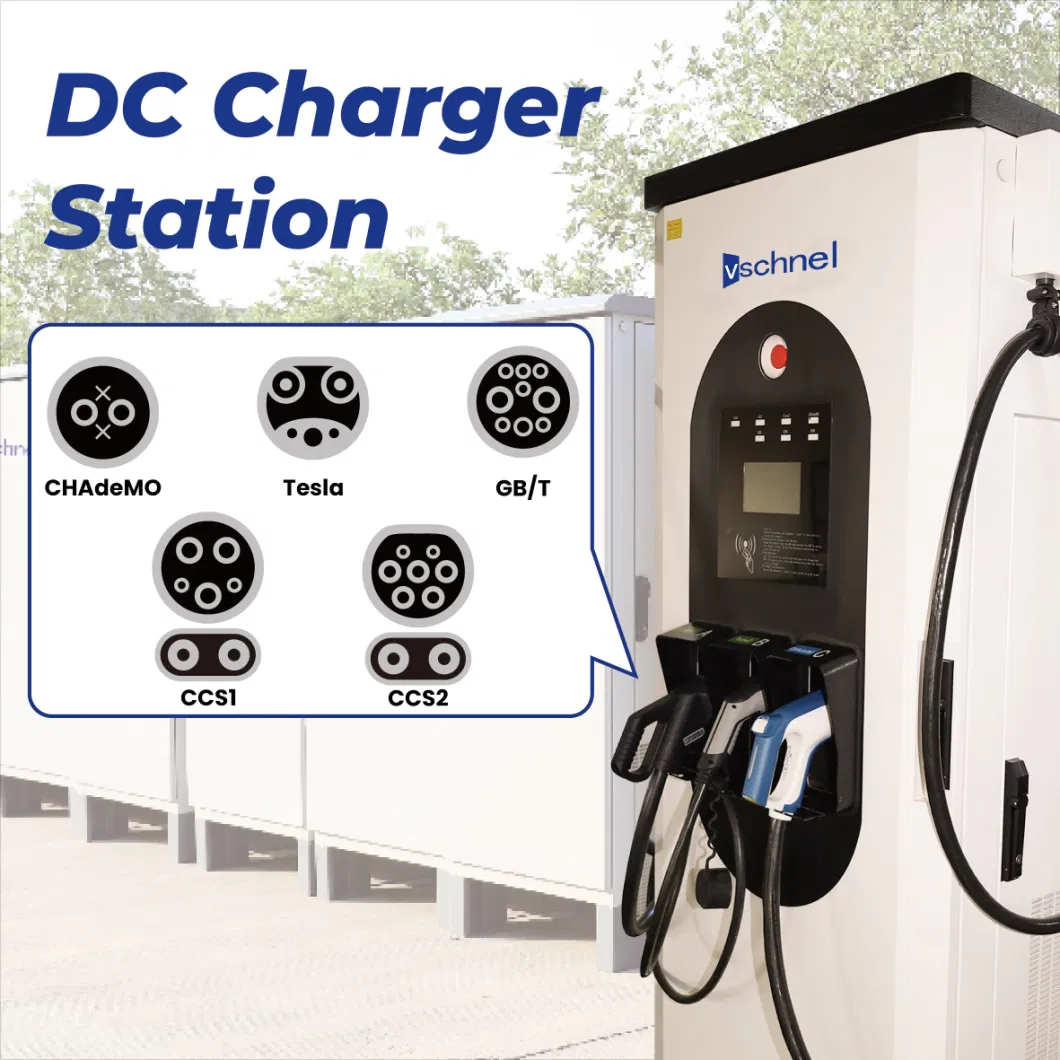 Evse 160kw Commercial Electric Vehicle Charging Pile DC EV Charging Station with 7&prime;&prime; Screen