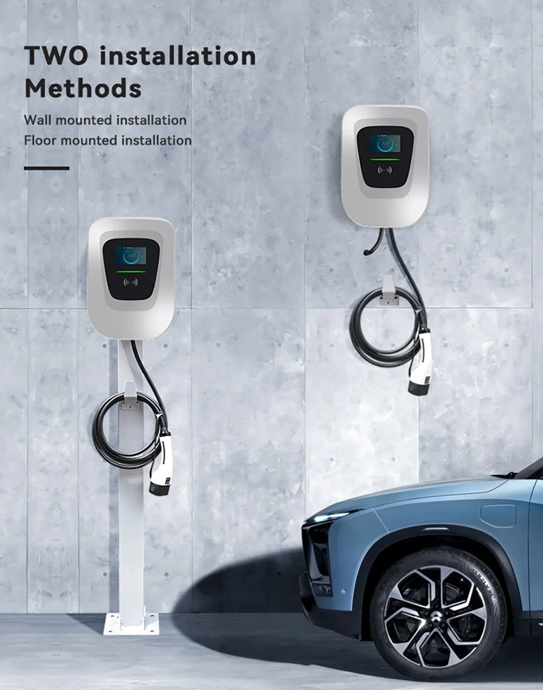 Electric Vehicle 380V Electric Car Charging Station J1772 Charger 7kw Easy Use Chinese EV Charger