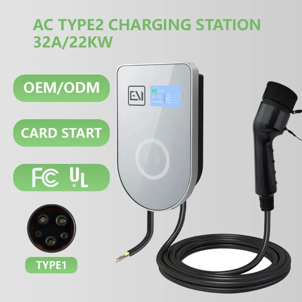 Euro Standard Wall-Mounted 32A (commercial operation version /OCPP1.6/LED display /4G or WiFi) MID Certified Meter (AC+DC6ma leakage) Electric Vehicle Charge