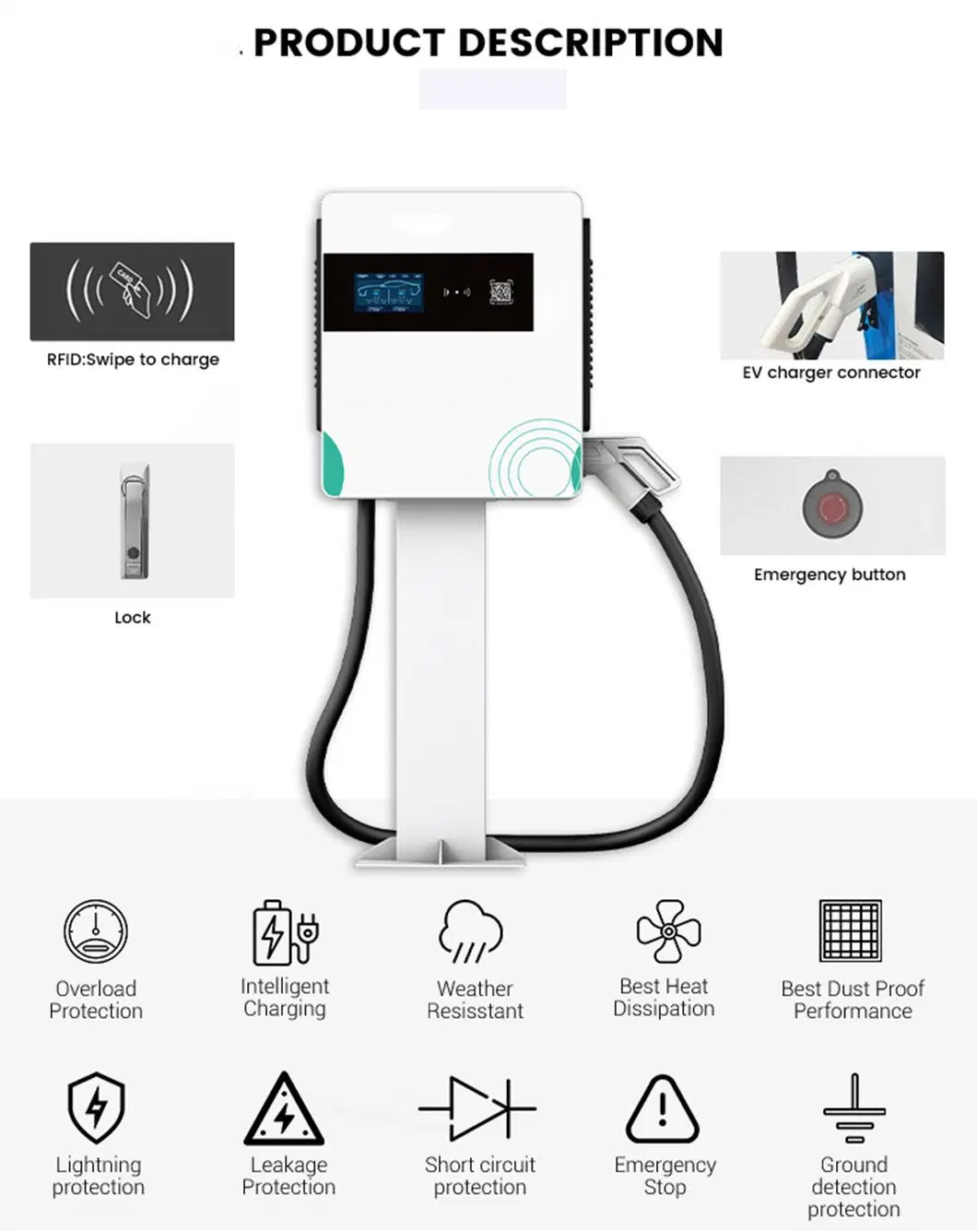 Hot Sales Factory Supply Current Electric Vehicle 120kw CCS2 EV Charging Station