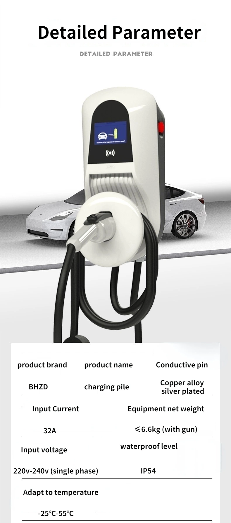 Ocpp 4G 11kw Newly Designed Electric Vehicle Charger