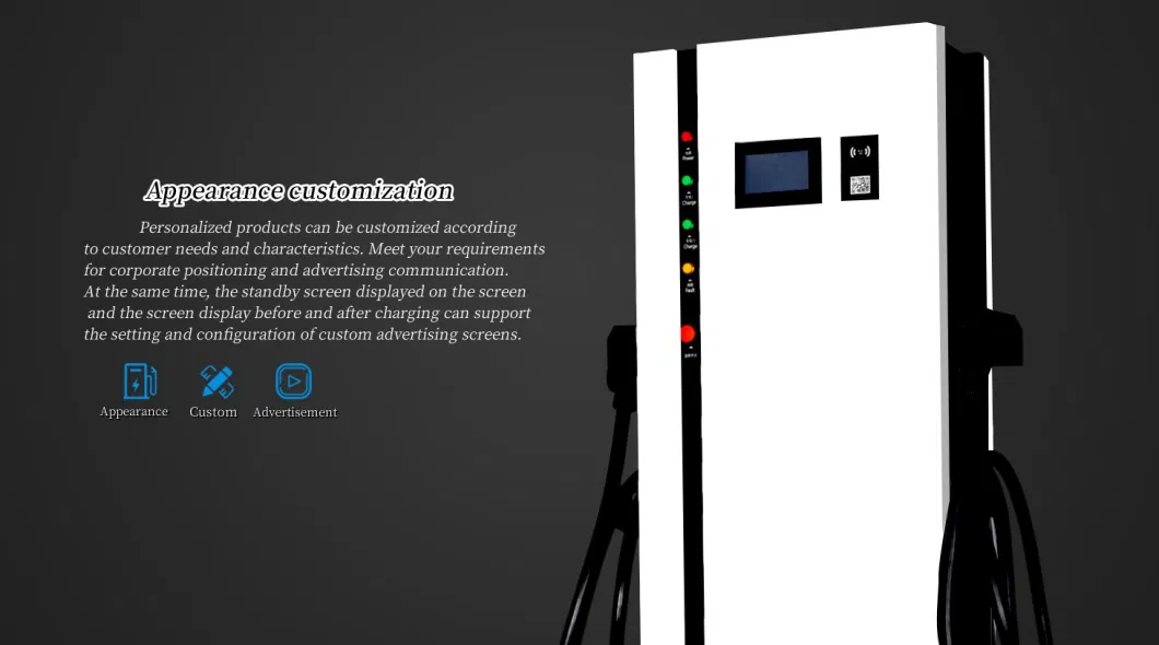 China Manufacturer Advertising Design Ocpp1.6 Electric Vehicle DC Fast Charger Station