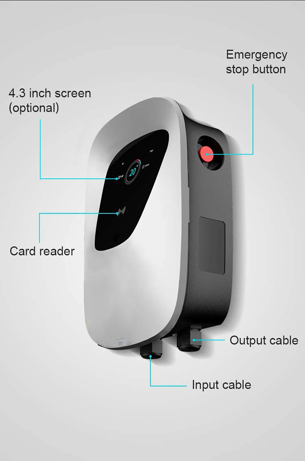 Type 2 EV Charger OEM/ODM Wallbox 22kw 11kw 7kw EV Charger with Ocpp