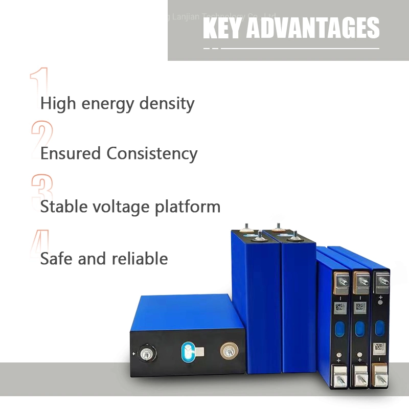 Long Cycle Life 3.2V 100ah Cell Batteries Lithium-Ion Cell LFP