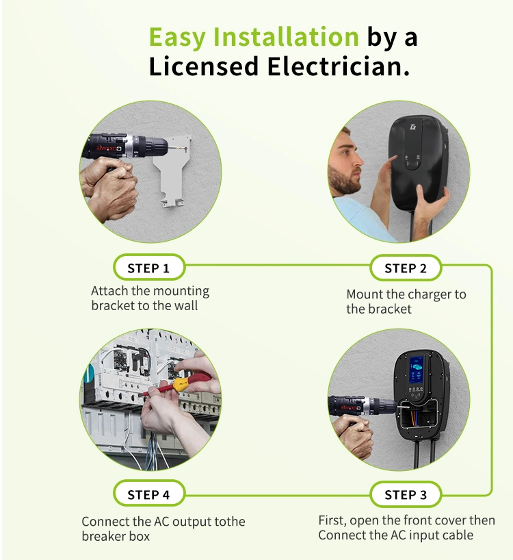 Wholesale Price Wall Mount EV Charger 7kw