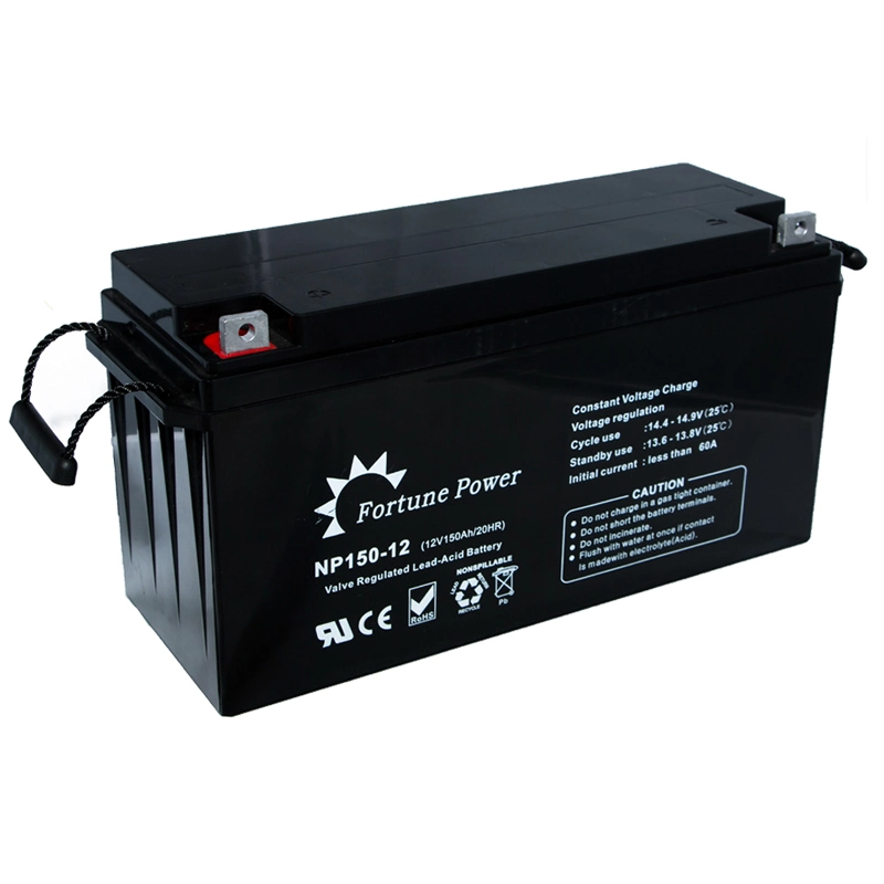 Factory Direct 12V150ah AGM Lead Acid Solar Cell 12V150ah Deep Cycle