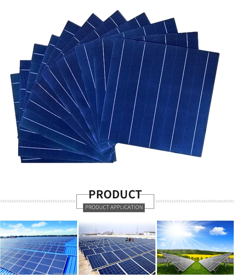 High Quality Wholesale 182mm Solar Cells Sources Solar Cell 5W for Charging Solar Cell 166mm 12bb N Type M6